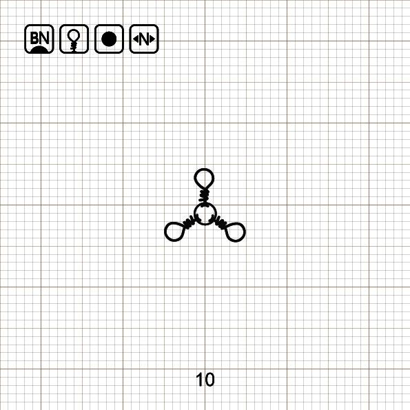 3 - WAY SWIVELS 10 BN / 10 шт.