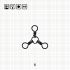 3 - WAY SWIVELS 6 BN / 10 шт.