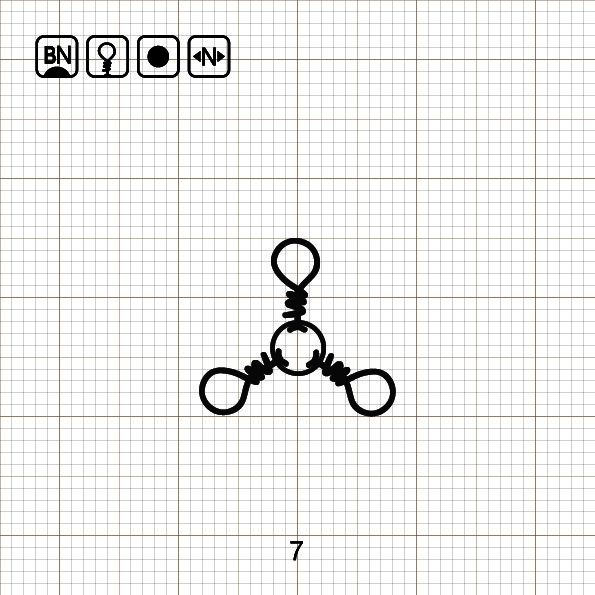 3 - WAY SWIVELS 7 BN / 10 шт.