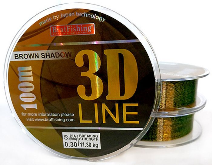 3D BROWN SHADOW LINE 100 m 0.14 mm