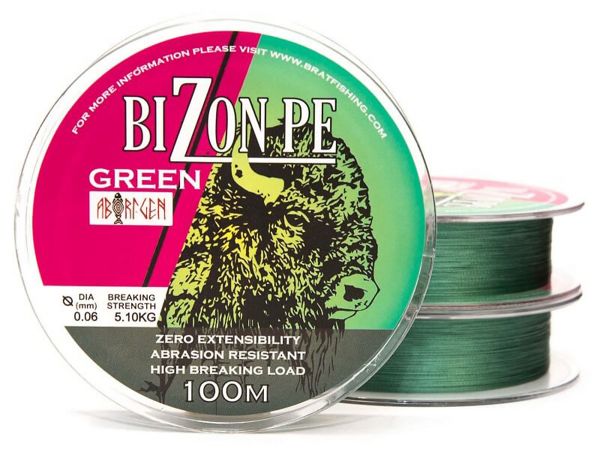 BIZON PE GREEN 100 m 0.06 mm