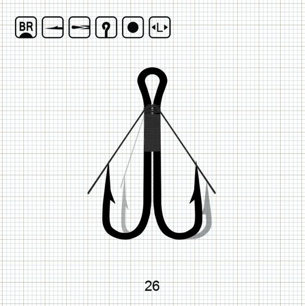 ALBACORE DOUBLE WEEDLESS 26 BR / 100 шт