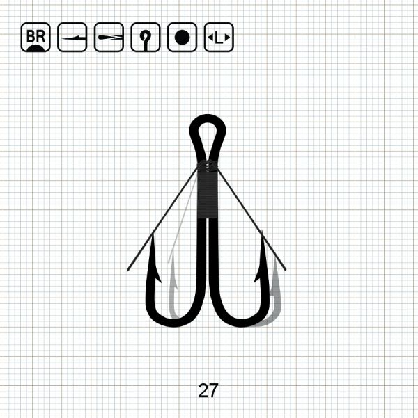 ALBACORE DOUBLE WEEDLESS 27 BR / 100 шт