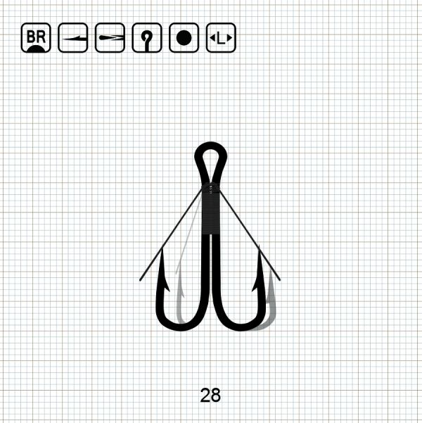 ALBACORE DOUBLE WEEDLESS 28 BR / 100 шт