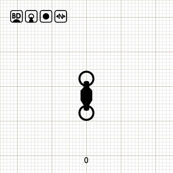 BALL BEARING SWIVEL WITH SPLIT RING 0 BD / 10 шт.