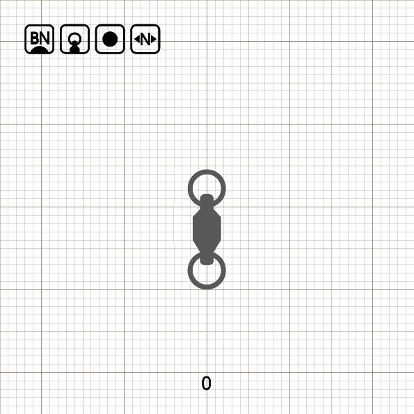 BALL BEARING SWIVEL WITH SPLIT RING 0 BN / 10 шт.