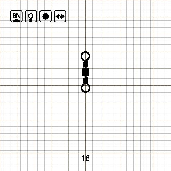 BARREL SWIVEL 16 BN / 10 шт.