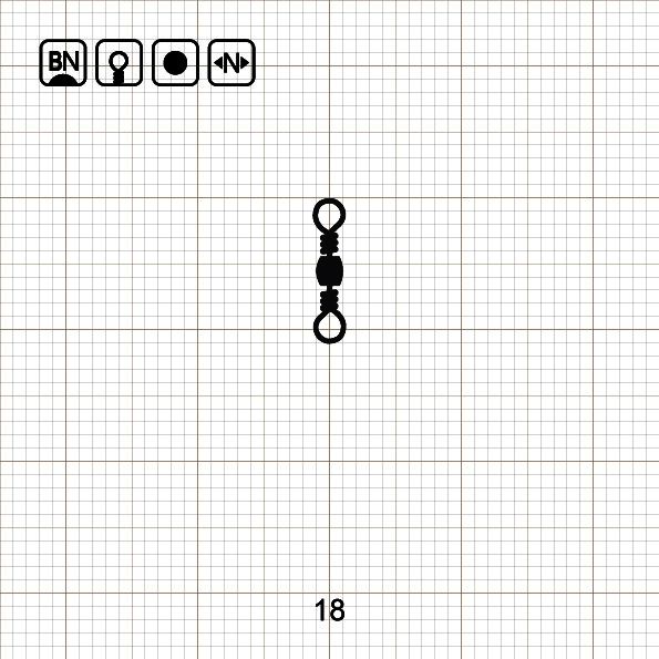 BARREL SWIVEL 18 BN / 10 шт.
