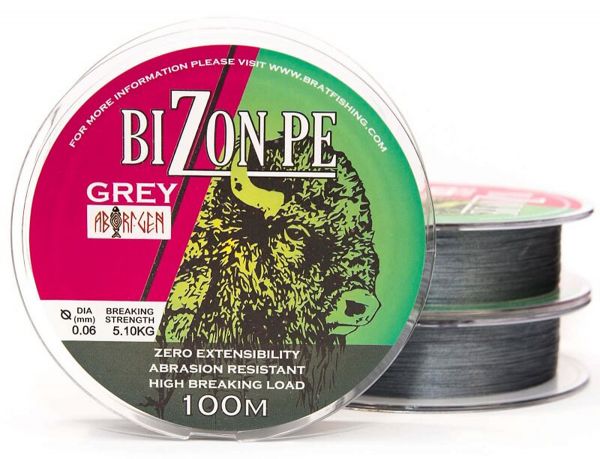 BIZON PE GREY 100 m 0.06 mm