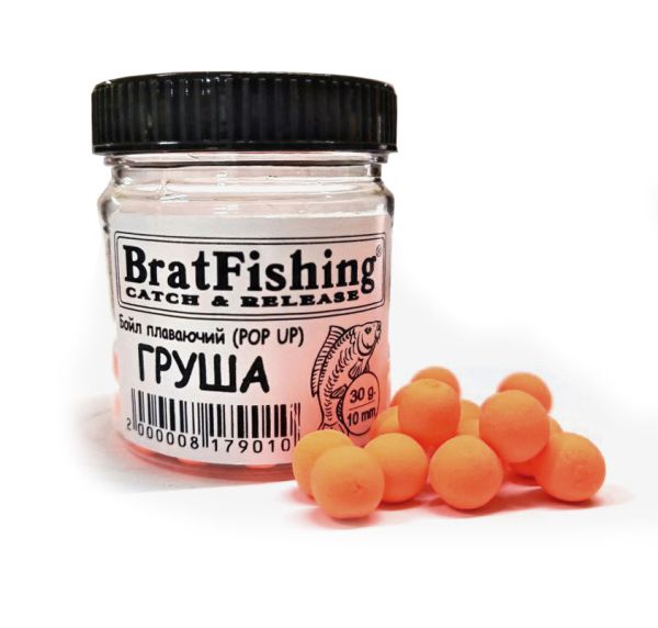 Бойл плаваючий (POP UP) Bratfishing ГРУША 10 мм, 30 г.