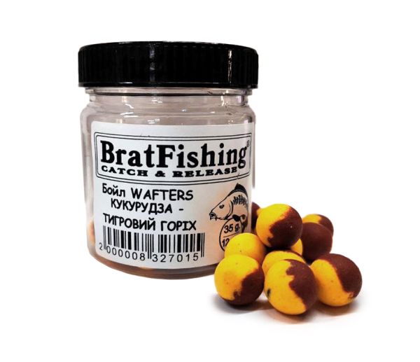 Бойл нейтральної плавучості (WAFTERS) Bratfishing КУКУРУДЗА - ТИГРОВИЙ ГОРІХ 12 мм, 35 г.