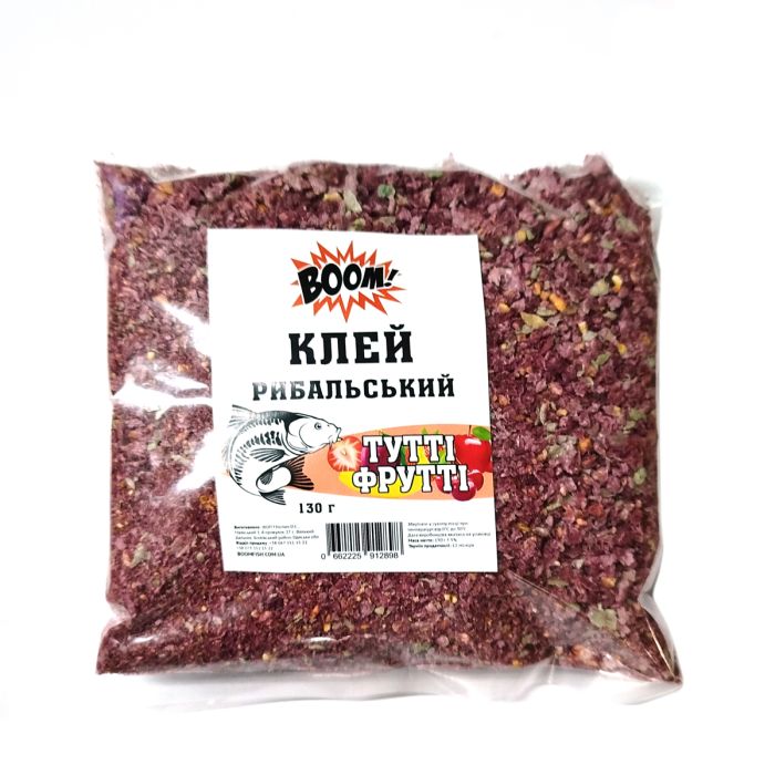BOOM! Клей рибальський, Туті - Фруті, 130 г.