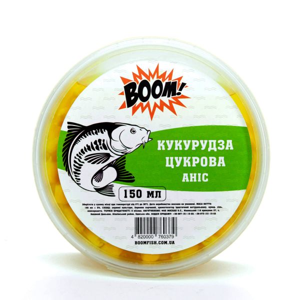 BOOM! Наживка Цукрова Кукурудза, Аніс, 150 мл.