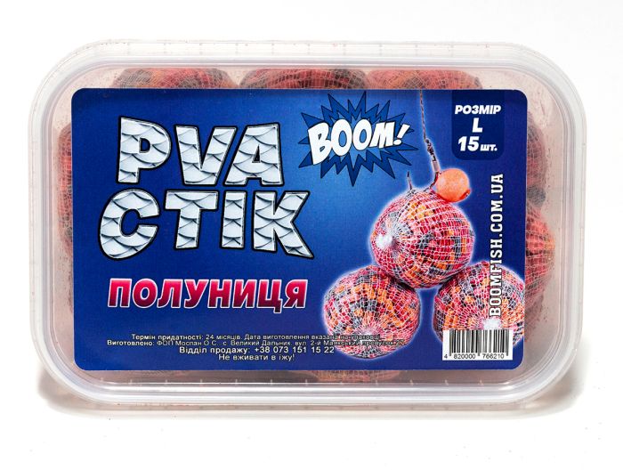 BOOM! PVA Стік L, Полуниця (15 шт.)