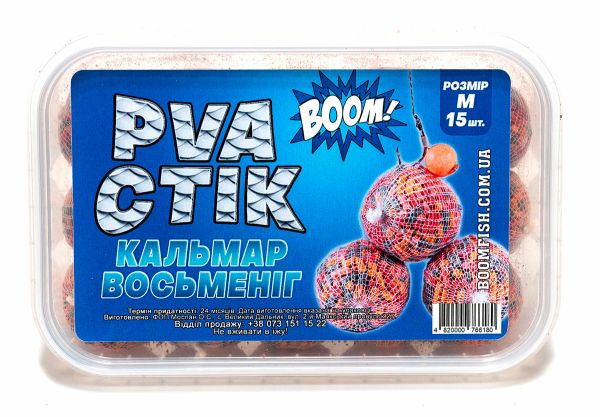 BOOM! PVA Стік M, Кальмар - Восьминіг (15 шт.)