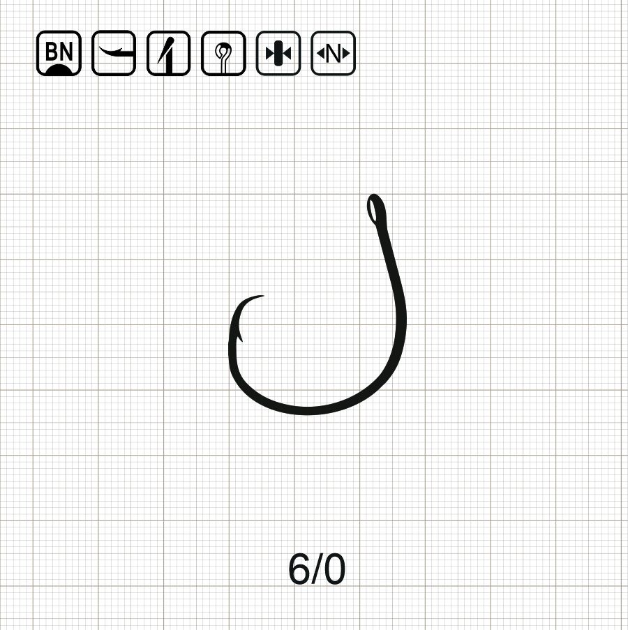SCORPION CIRCLE WIDE GAPE 6/0 BN / 10шт.