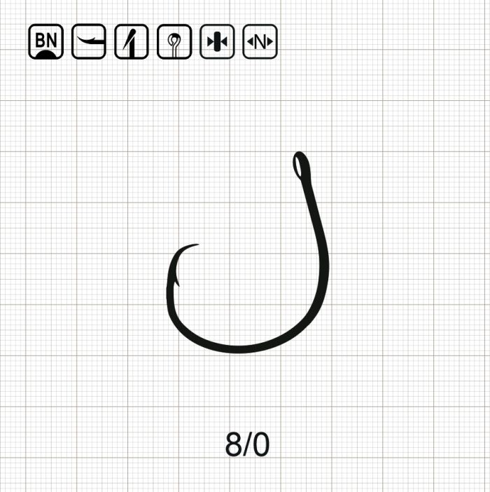 SCORPION CIRCLE WIDE GAPE 8/0 BN / 10шт.