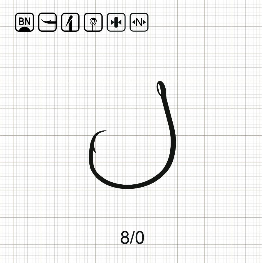 SCORPION CIRCLE WIDE GAPE 8/0 BN / 10шт.