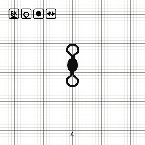CRANE SWIVEL 4 BN / 10 шт.