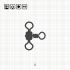 CROSS - LINE ROLLING SWIVEL 1 BN / 10 шт.