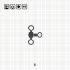 CROSS - LINE ROLLING SWIVEL 6 BN / 10 шт.