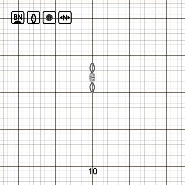 DIAMOND EYE IMPRESSED ROLLING SWIVEL 10 BN / 10 шт.
