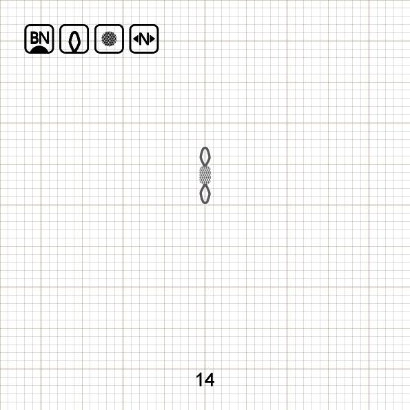 DIAMOND EYE IMPRESSED ROLLING SWIVEL 14 BN / 10 шт.
