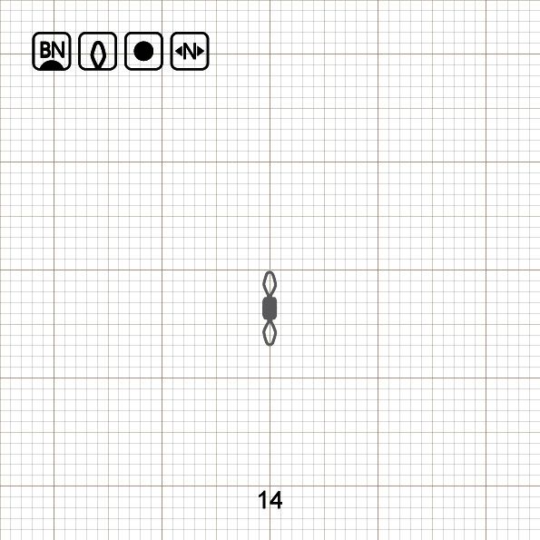DIAMOND EYE ROLLING SWIVEL 14 BN / 10 шт.