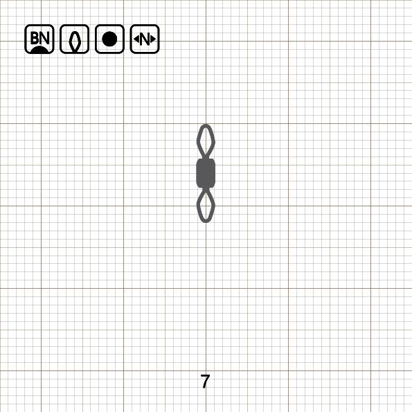 DIAMOND EYE ROLLING SWIVEL 7 BN / 10 шт.
