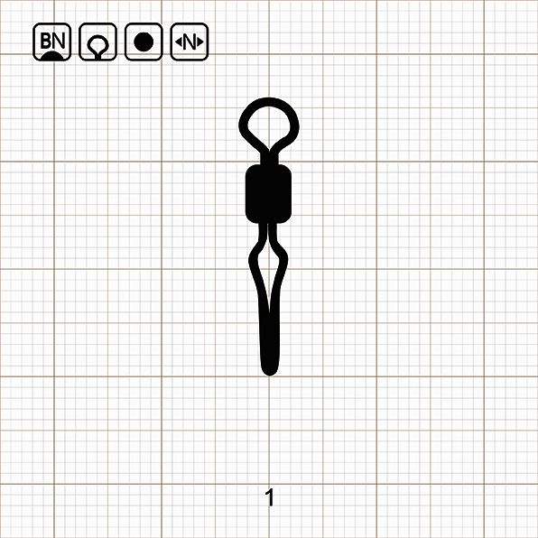 DROP SHOT ROLLING SWIVEL / 1 BN / 10 шт.