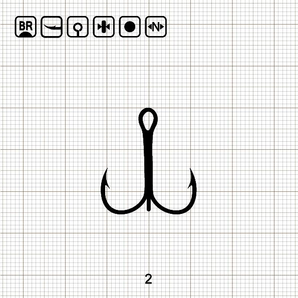 ECONOMY ANCHOR TREBLE 2 BR / 100 шт.