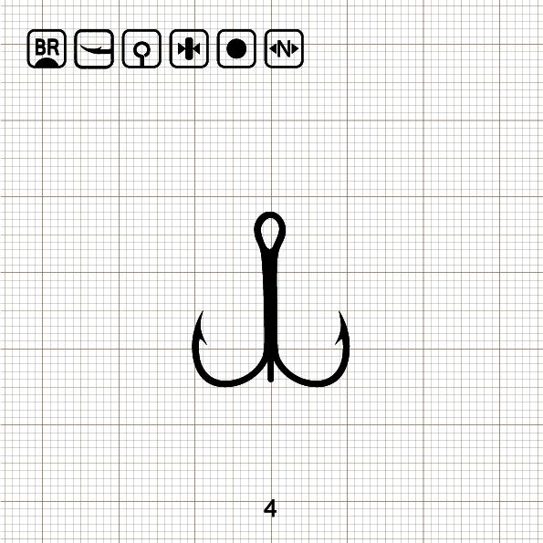 ECONOMY ANCHOR TREBLE 4 BR / 100 шт.