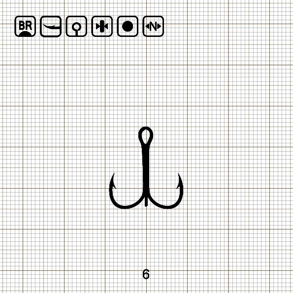 ECONOMY ANCHOR TREBLE 6 BR / 100 шт.
