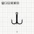 ECONOMY ROUND BEND TREBLE 3 BR / 100 шт.