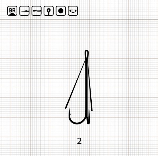 EX LONG SHANK DOUBLE WEEDLESS 2 BR / 100 шт