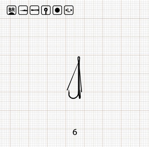 EX LONG SHANK DOUBLE WEEDLESS 6 BR / 100 шт