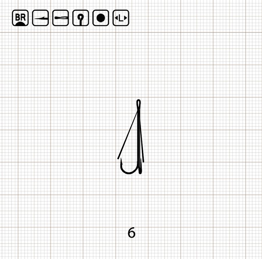 EX LONG SHANK DOUBLE WEEDLESS 6 BR / 100 шт