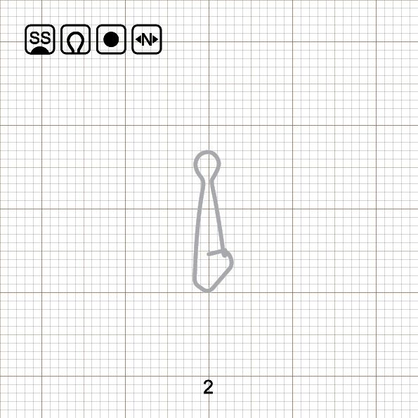 HOOKED SNAP 2 SS / 10 шт.