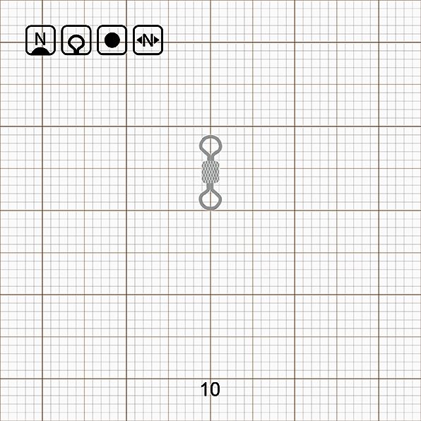 IMPRESSED ROLLING SWIVEL 10 N / 10 шт.