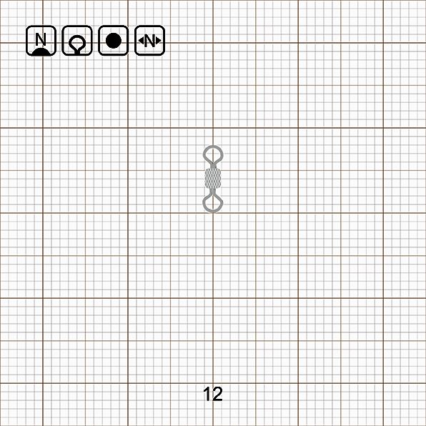 IMPRESSED ROLLING SWIVEL 12 N / 10 шт.