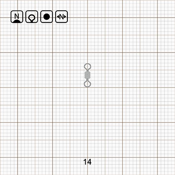 IMPRESSED ROLLING SWIVEL 14 N / 10 шт.