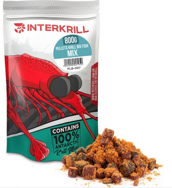 Interkrill, Пеллетс "Pellets Krill Big Fish MIX", 800 г.