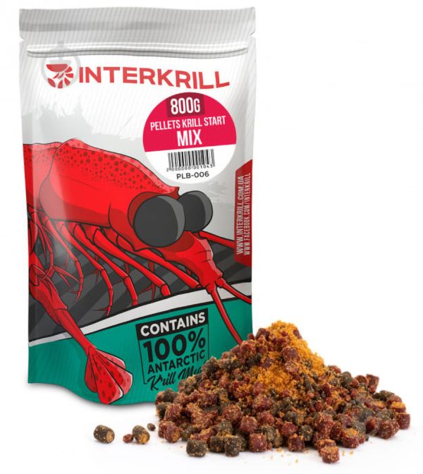 Interkrill, Пеллетс "Pellets Krill START MIX", 800 г.