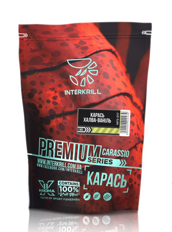 Interkrill, Прикормка Premium Карась - Халва - Ваніль, 1 кг.