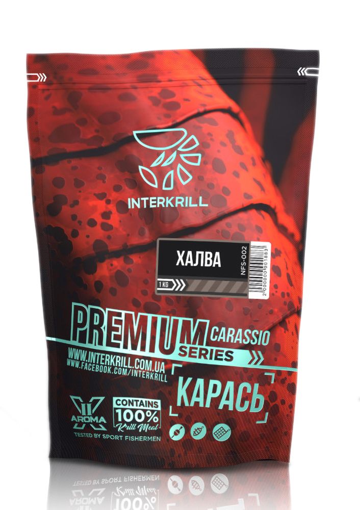Interkrill, Прикормка Premium Карась - Халва, 1 кг.
