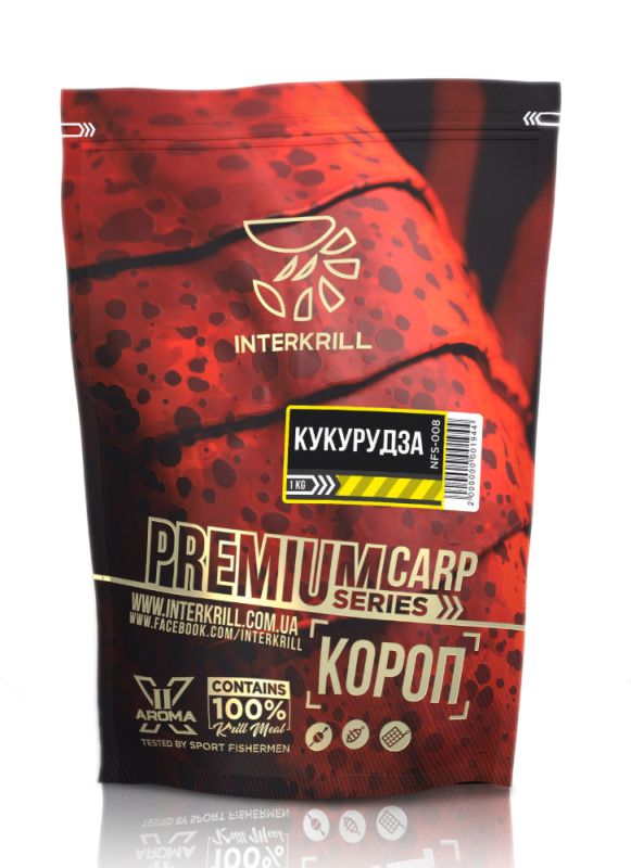 Interkrill, Прикормка Premium Короп - Кукурудза, 1 кг.