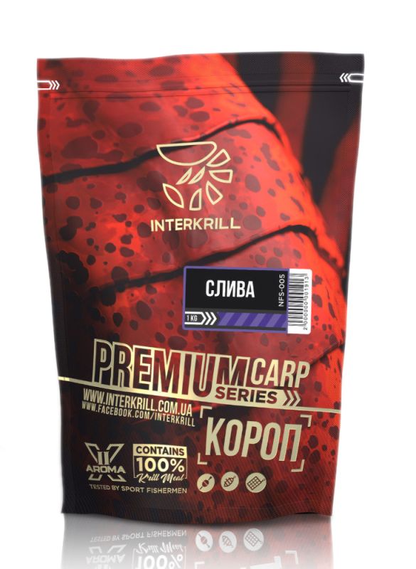 Interkrill, Прикормка Premium Короп - Слива, 1 кг.