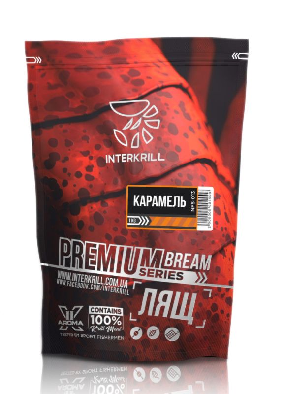 Interkrill, Прикормка Premium Лящ - Карамель, 1 кг.