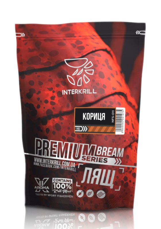 Interkrill, Прикормка Premium Лящ - Кориця, 1 кг.