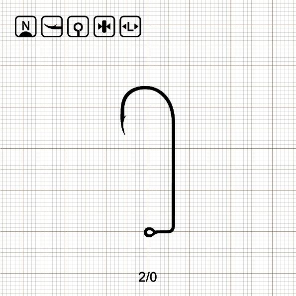 JIG MASTER 23 - EAGLE 2/0 N / 1000 шт.